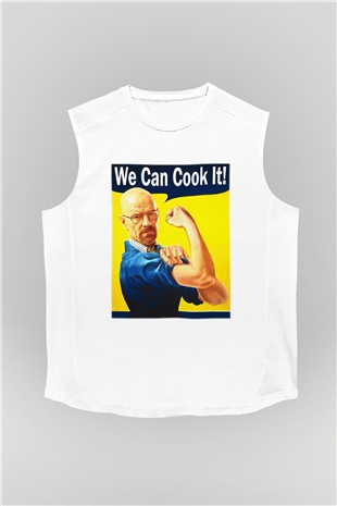 Breaking Bad Heisenberg Cook Beyaz Unisex Kolsuz Tişört
