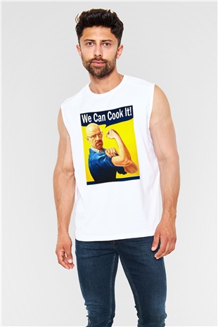 Breaking Bad Heisenberg Cook Beyaz Unisex Kolsuz Tişört