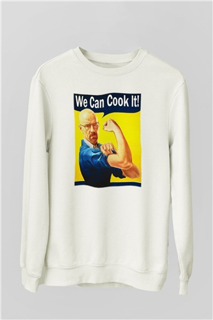 Breaking Bad Heisenberg Cook Beyaz Unisex Sweatshirt
