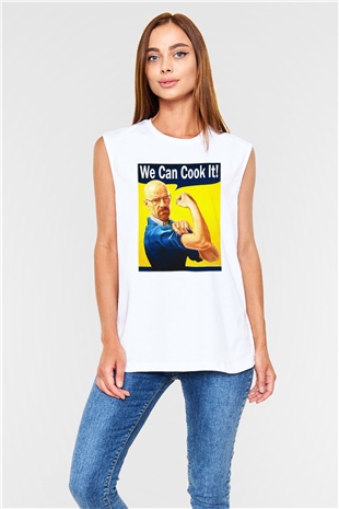 Breaking Bad Heisenberg Cook Beyaz Unisex Kolsuz Tişört