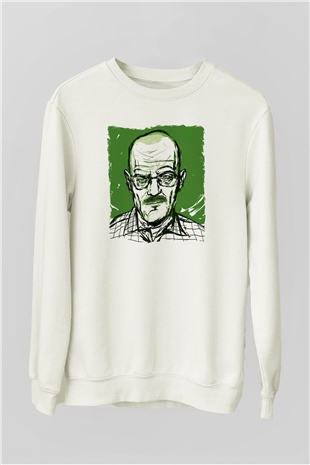 Breaking Bad Heisenberg Hail To The King Beyaz Unisex Sweatshirt
