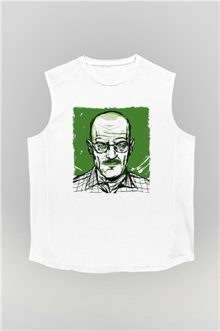 Breaking Bad Heisenberg Hail To The King Beyaz Unisex Kolsuz Tişört