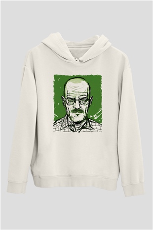 Breaking Bad Heisenberg Hail To The King Beyaz Unisex Hoodie