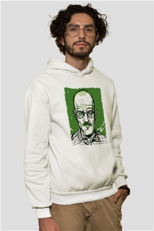Breaking Bad Heisenberg Hail To The King Beyaz Unisex Hoodie