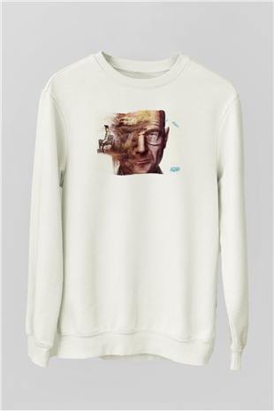 Breaking Bad Heisenberg Heisenberg Beyaz Unisex Sweatshirt