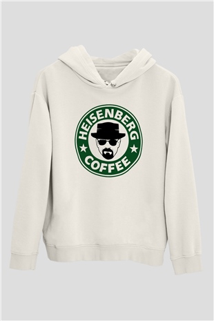 Breaking Bad Heisenberg Heisenberg Coffe Beyaz Unisex Kapşonlu Sweatshirt