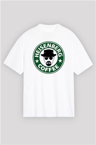 Breaking Bad Heisenberg Heisenberg Coffe Beyaz Unisex Oversize Tişört T-Shirt