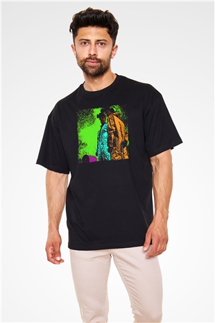 Breaking Bad Heisenberg Mr. White Siyah Oversize Tişört Oversize T-shirt