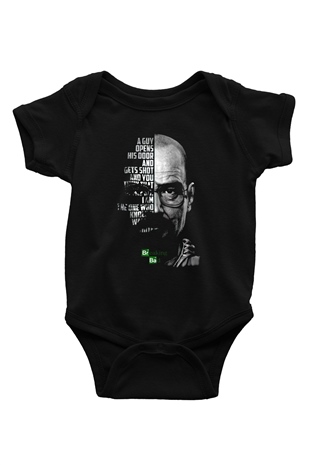 Breaking Bad Heisenberg Siyah Bebek Body - Zıbın