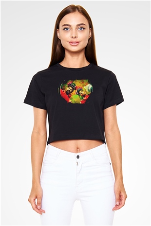 Breaking Bad Heisenberg Siyah  Crop Top Tişört