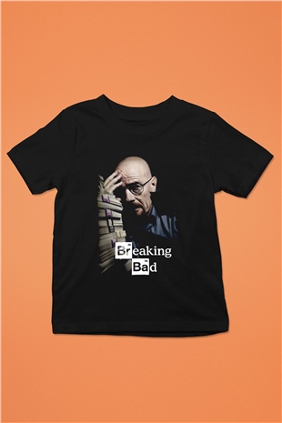 Breaking Bad Heisenberg Siyah Unisex Çocuk Tişört