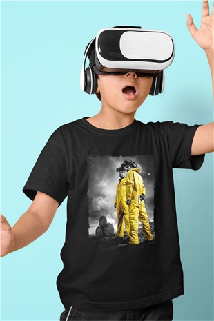 Breaking Bad Heisenberg Siyah Unisex Çocuk Tişört