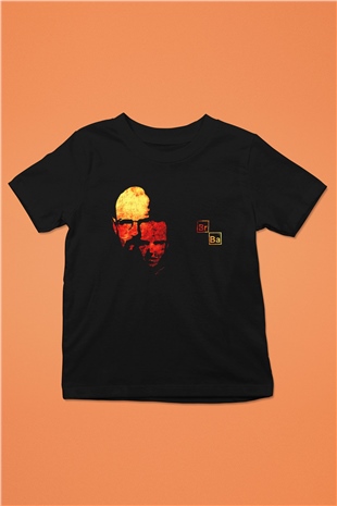 Breaking Bad Heisenberg Siyah Unisex Çocuk Tişört