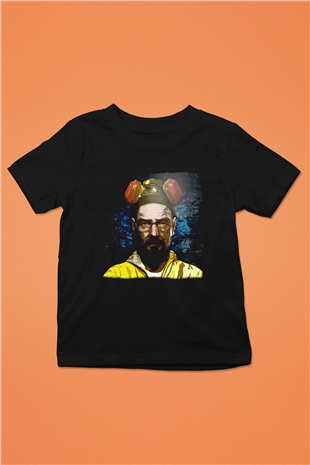 Breaking Bad Heisenberg Siyah Unisex Çocuk Tişört