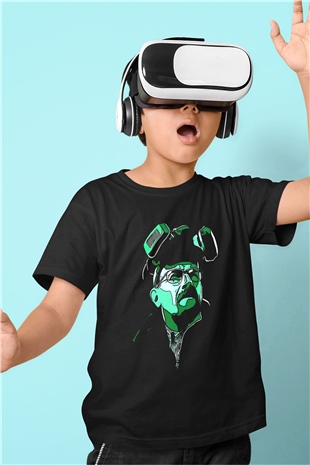 Breaking Bad Heisenberg Siyah Unisex Çocuk Tişört