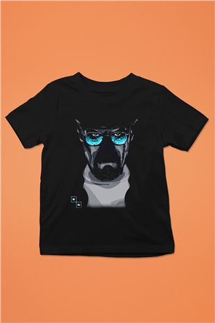 Breaking Bad Heisenberg Siyah Unisex Çocuk Tişört