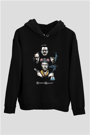 Breaking Bad Heisenberg Siyah Unisex Hoodie