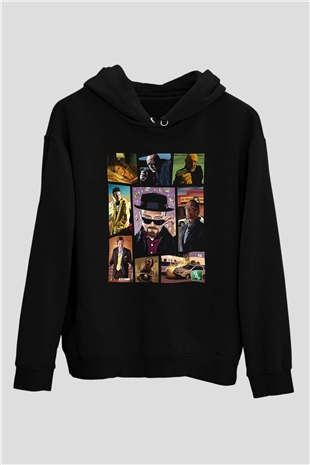 Breaking Bad Heisenberg Siyah Unisex Hoodie
