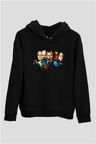 Breaking Bad Heisenberg Siyah Unisex Hoodie