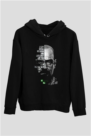 Breaking Bad Heisenberg Siyah Unisex Hoodie