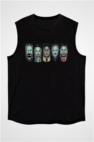 Breaking Bad Heisenberg Siyah Unisex Kolsuz Tişört