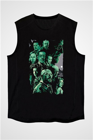 Breaking Bad Heisenberg Siyah Unisex Kolsuz Tişört