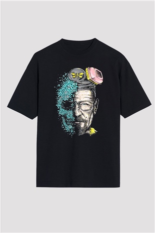Breaking Bad Heisenberg Siyah Unisex Oversize Tişört T-Shirt
