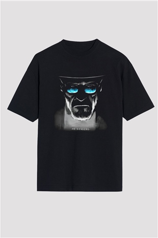 Breaking Bad Heisenberg Siyah Unisex Oversize Tişört T-Shirt