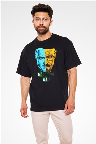 Breaking Bad Heisenberg Siyah Unisex Oversize Tişört T-Shirt