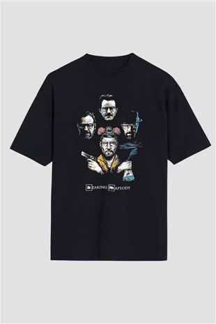 Breaking Bad Heisenberg Siyah Unisex Oversize Tişört T-Shirt