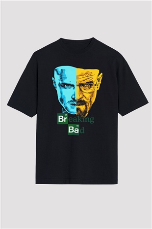 Breaking Bad Heisenberg Siyah Unisex Oversize Tişört T-Shirt