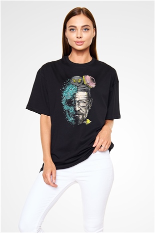 Breaking Bad Heisenberg Siyah Unisex Oversize Tişört T-Shirt