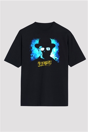 Breaking Bad Heisenberg Siyah Unisex Oversize Tişört T-Shirt