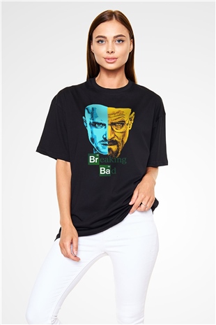 Breaking Bad Heisenberg Siyah Unisex Oversize Tişört T-Shirt