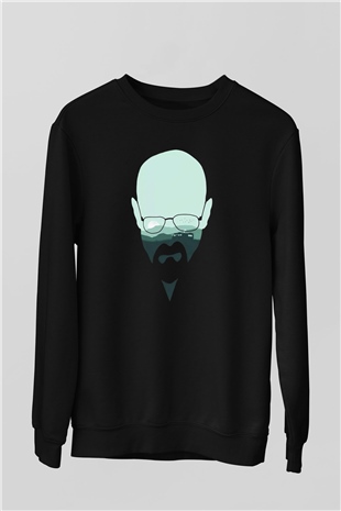 Breaking Bad Heisenberg Siyah Unisex Sweatshirt