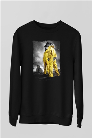 Breaking Bad Heisenberg Siyah Unisex Sweatshirt