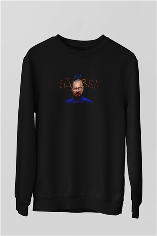 Breaking Bad Heisenberg Siyah Unisex Sweatshirt