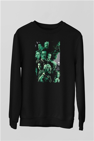 Breaking Bad Heisenberg Siyah Unisex Sweatshirt