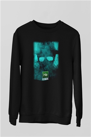 Breaking Bad Heisenberg Siyah Unisex Sweatshirt