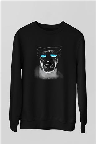 Breaking Bad Heisenberg Siyah Unisex Sweatshirt