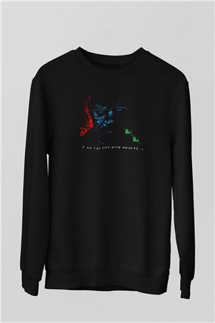 Breaking Bad Heisenberg Siyah Unisex Sweatshirt