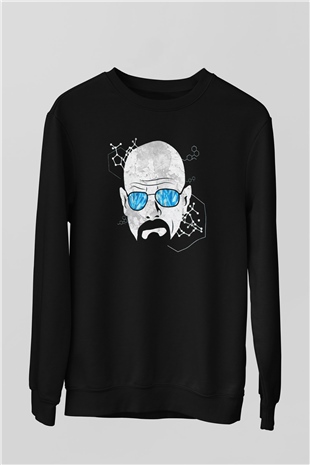 Breaking Bad Heisenberg Siyah Unisex Sweatshirt