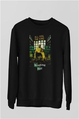 Breaking Bad Heisenberg Siyah Unisex Sweatshirt