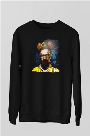 Breaking Bad Heisenberg Siyah Unisex Sweatshirt