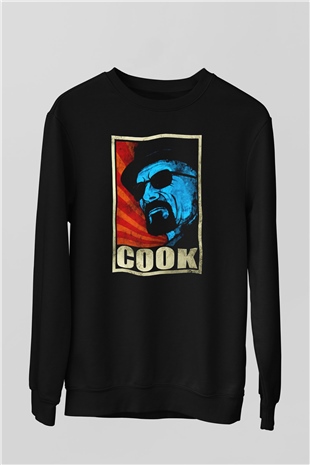 Breaking Bad Heisenberg Siyah Unisex Sweatshirt