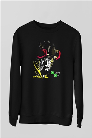 Breaking Bad Heisenberg Siyah Unisex Sweatshirt