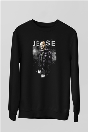 Breaking Bad Heisenberg Siyah Unisex Sweatshirt