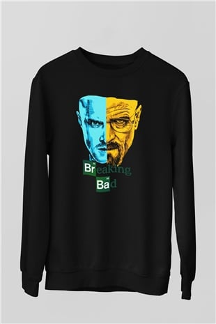 Breaking Bad Heisenberg Siyah Unisex Sweatshirt