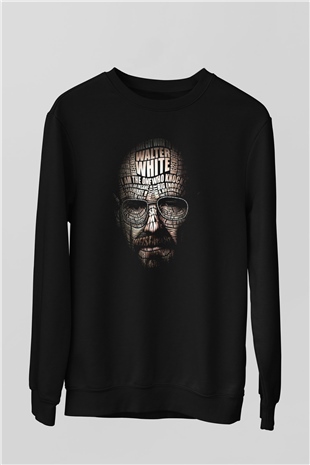 Breaking Bad Heisenberg Siyah Unisex Sweatshirt