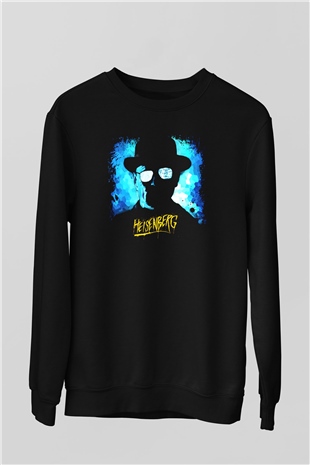 Breaking Bad Heisenberg Siyah Unisex Sweatshirt